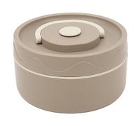 VBESTLIFE Olla Térmica para Cocinar, Contenedor de Almuerzo Aislado de Acero Inoxidable 304 de 440ml con Tapa a Prueba de Fugas para el Trabajo, la Escuela, el (Estilo aislado, café oscuro.)