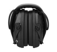 Vbestlife Orejera Deportivo de Tiro Electrónico Amplificación de Sonido Orejeras de Disparo Orejeras de Protección Auriculares con Reducción de Ruido Esponja Suave Cómodo de Usar(Negro)