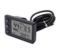 VBESTLIFE Panel de Bicicleta Eléctrica, S866 24V 36V 48V Pantalla LCD Medidor Panel de Control de Scooter con Enchufe SM