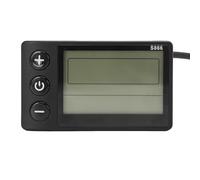 VBESTLIFE Panel de Control de Bicicleta Eléctrica, Ordenador de Conducción Inteligente, Pantalla LCD con Conector a Prueba de Agua para Entusiastas de la Bicicleta Eléctrica