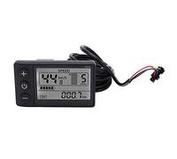VBESTLIFE Pantalla de Bicicleta, Accesorios de Bicicleta de Medidor LCD de Bicicleta Eléctrica, Panel de Control de Scooter Eléctrico de 24V 36V 48V, para Manillares de 22,2mm/0,9 Pulgadas
