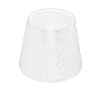 VBESTLIFE Pantalla de Hierro Forjado en Forma de árbol con Patrón Grabado con Láser, Cubierta de Lámpara de Mesa Moderna, Mini Pantalla de Lámpara E27, Decoración de Dormitorio, 19x15x13cm (WHITE)