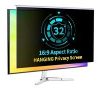 VBESTLIFE Pantalla de Privacidad Colgante de 32 Pulgadas para Monitor de Computadora 16:9, Filtro de Pantalla de Privacidad de Monitor de Luz Azul, Escudo de Privacidad de Pantalla de