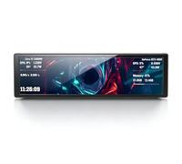 VBESTLIFE Pantalla Secundaria de Computadora de 9,2 Pulgadas, Pantalla de Panel de Sensor FHD 1920x462 con Temas de Vídeo Dinámicos para Monitoreo de Temperatura de CPU GPU (Black)