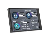 VBESTLIFE Pantalla Secundaria IPS de 3,5 Pulgadas, Mini Pantalla USB para PC AIDA64 CPU RAM HDD Monitor de Datos Pantalla de Temperatura de la Computadora Pantalla Secundaria Tipo C