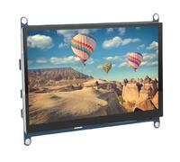 VBESTLIFE Pantalla Táctil Capacitiva de 7 Pulgadas, Monitor Portátil HDMI 1024x600 con Altavoces Táctiles y Duales de 5 Puntos, para PI 5 4 3B