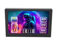 VBESTLIFE Pantalla USB de 5 Pulgadas con Control Dinámico de Fondo, Construcción de Aleación de Aluminio, Software Personalizado para Monitoreo del Estado de la PC