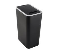 VBESTLIFE Papelera de Plástico Sellada de Gran Capacidad con Interruptor de Presión para Uso en Casa, Sala de Estar y Oficina (BLACK)