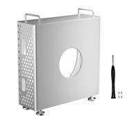 VBESTLIFE para Mac Mini M4 Chassis Stand, Montura Vertical de Chasis de Aluminio, Disipación de Calor Optimizada, Soporte de Escritorio Hueco para Mac Mini M4 (Silver)