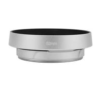 Vbestlife Parasol, Portátil, aleación de Aluminio Universal, cámara Hueca, Bisel, Parasol, Protector de Lente, Cubierta Plateada(Los 52MM)