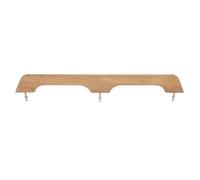 VBESTLIFE Pasamanos de Teca de 22 Pulgadas con 2 Bucles, de Agarre para Barcos Marinos con Madera Resistente a la Putrefacción, Asistencia para Escalones de Entrada de Vehículos Recreativos, Asidero