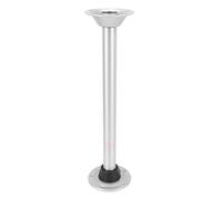 VBESTLIFE Pata de Mesa Desmontable para RV, Base de Soporte de Aleación de Aluminio con de Bloqueo de Tres Hojas, de 650 Mm, Varilla de Soporte Niquelada para Remolque RV, Cubierta de Pontón, Salón de