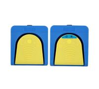 VBESTLIFE Pedal de Interruptor de Pie de Modo Dual, Controlador Programable Inalámbrico BT y USB de 2 Pedales, para Juegos Clínicos y Control de PC Industrial