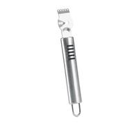 VBESTLIFE Pelador de Cítricos de Acero Inoxidable, Rallador de Limón con Ergonómico, Raspador de Pelado de Frutas para Lima Naranja, Hoja Afilada de 5 Orificios para Eliminar la Piel, Utensilio de