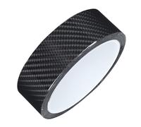 VBESTLIFE Película Protectora de Fibra de Carbono Negra, Protector de Borde de Puerta de Coche, Pegatina Antiarañazos (#1)