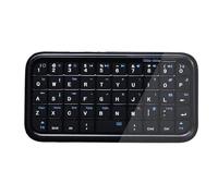 VBESTLIFE Pequeño Teclado Bluetooth, Teclado Portátil de Viaje Compacto con Cable Inalámbrico de Modo Dual con Batería Recargable de 300 MAh para Computadora Portátil, Tableta y Teléfono (Negro