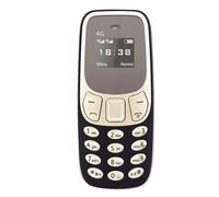 VBESTLIFE Pequeño Teléfono Móvil 4G LTE, Teléfono Móvil Pequeño Desbloqueado con Botón SOS, Función de Llamadas MP3 y SMS, Doble SIM y Doble Modo de Espera, Ideal para Viajes Actividades (Oro Negro)