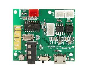 VBESTLIFE Placa Amplificadora de Potencia, PCB Estable Bluetooth 5.0 3.5AUX Entrada 3POUT Salida Módulo de Placa Amplificadora de Sonido Digital con Cable de Alimentación Y Cable de Sonido