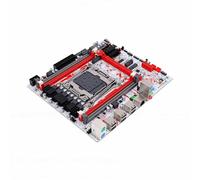 VBESTLIFE Placa Base para Juegos X99, Placa Base para Computadora Micro ATX con Interfaz M.2 NVMe NGFF Fuente de Alimentación de 8 Fases DDR3 de 4 Canales 128 GB, para CPU LGA 2011 3 E5 V3