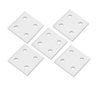 VBESTLIFE Placa de Conexión Vertical de 4 Orificios para Extrusión de Aluminio, Tablero de Unión Anodizado Resistente a la Corrosión para Marco de Impresora 3D (2040)