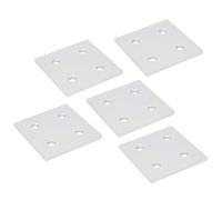 VBESTLIFE Placa de Conexión Vertical de 4 Orificios para Extrusión de Aluminio, Tablero de Unión Anodizado Resistente a la Corrosión para Marco de Impresora 3D (6060)