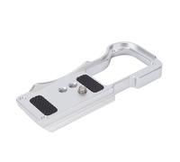 VBESTLIFE Placa de Liberación Rápida para Cámara R50V, con Tornillo de 1/4 de Pulgada, Almohadilla Antideslizante y Aleación de Aluminio de Aviación para Montaje Estabilizador de Trípode (Silver)