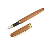 VBESTLIFE Pluma Estilográfica de Arte de Caligrafía, Punta Ancha Retro para Escritura Gótica en Cursiva, Regalo Ideal para Calígrafos, Artistas, Estudiantes | de Madera Contrachapada de bambú (Punta