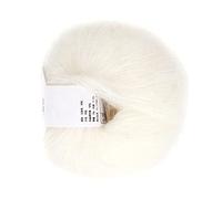 VBESTLIFE Popular Hilo de Lana Larga Suave Mohair Pashm Angora para Proyectos de Tejido Antiencogimiento, Material Suave y Noble, Conveniente y Duradero, Adecuado para Bufandas Chales (01 blanco)