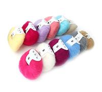 VBESTLIFE Popular Hilo de Lana Larga Suave Mohair Pashm Angora para Proyectos de Tejido Antiencogimiento, Material Suave y Noble, Conveniente y Duradero, Adecuado para Bufandas Chales (1 juego de