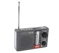 VBESTLIFE Portable Radio Am FM SW, Antena Telescópica Compacta, Perilla de Ajuste, Linteria Incorporada, para Acampar de Viajes en el Hogar Senior