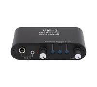 VBESTLIFE Preamplificador de Micrófono con Atenuación, Ganancia de 36dB, Amplificador de Micrófono de Impedancia de 2KΩ para Conferencias de Transmisión, Podcasts de Transmisión en KTV