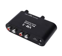 VBESTLIFE Preamplificador de Micrófono de 3,5mm, 6,35mm, 36dB, Ganancia Ajustable, Preamplificador de Micrófono con Atenuación Activada por Voz para Micrófonos Condensadores Dinámicos