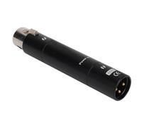 VBESTLIFE Preamplificador de Micrófono en Línea, Amplificador de Micrófono XLR de Ganancia de 28dB, Amplificación Activa sin Pérdidas, Plug and Play para Transmisión en Vivo (BLACK)