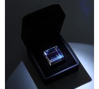 VBESTLIFE Prisma de Vidrio óptico, Cubo de Luz de Seis Caras con K9 para Fotografía, Refracción de Luz Científica, Fabricante de Arcoíris de 23 Mm