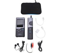 VBESTLIFE Probador de Cable LAN, Detector POE Preciso, RJ45, RJ11, CAT5, CAT6, Linterna LED de Prueba de Cables para Técnicos de TI (Rastreador de cables LPM 10A)