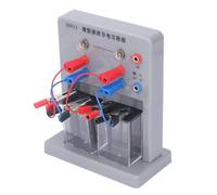 VBESTLIFE Probador de Conductividad de Microsolución, 6 Abrazaderas de Alambre, Detector de Conductividad Eléctrica de Solución de Electrolito LED para Enseñanza de Química