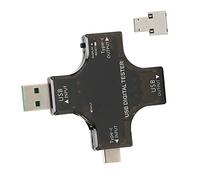 VBESTLIFE Probador Digital USB C, Multímetro Digital de Pantalla LCD en Color 2 en 1, Compatible con PD, QC2.0, QC3.0, BC1.2, para Corriente de Carga USB, Voltaje, Capacidad, Potencia,