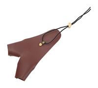 Vbestlife Protector de Mano de Tiro con , Guante de Mano de Tiro Ajustable de Cuero PU para Tiro con Tradicional Al Aire (Marrón)