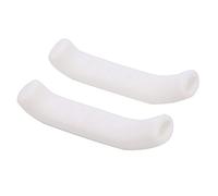 VBESTLIFE Protector de Palanca de Freno de Bicicleta, Ligero y Duradero, Agarre Cómodo para Bicicletas de Carretera y de Montaña, Ajuste Universal, Material de Silicona (WHITE)