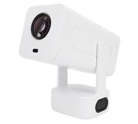 VBESTLIFE Proyector Portátil, 4k Auto Keystone Corrección 1080p WiFi 6 Bluetooth 5.2 Proyector de Película para la Computadora Portátil PC Cinema en Casa (Enchufe de la UE)