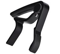 Vbestlife Púas de Guitarra portátiles Guitarra Capo Handheld Cambio rápido Accesorios de Guitarra acústica para Guitarra Folk(Negro)