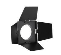 VBESTLIFE Puerta de Granero de 4 Hojas para Luz COB de Mini Montaje Bowens, Deflector de Luz de Aleación de Aluminio para Fotografía