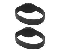 VBESTLIFE Pulsera de Silicona de 125Khz IP68 a Prueba de Agua 10 Uds Tarjeta de Control de Acceso para Piscina Sauna (BLACK)