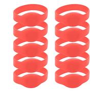 VBESTLIFE Pulsera de Silicona de 125Khz IP68 a Prueba de Agua 10 Uds Tarjeta de Control de Acceso para Piscina Sauna (rojo)