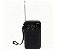 VBESTLIFE Radio Am FM Portátil, Radio de Bolsillo Portátil Recargable con Antena de 13 Pulgadas y Conector para Auriculares, para Viajes en Casa Al Aire Libre