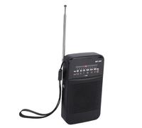 VBESTLIFE Radio Compacta Portátil Am FM, Recargable con Conector para Auriculares de 3,5 Mm, Altavoz, Antena de 13 Pulgadas de Largo, Batería de 800 MAh, para el Hogar y Al Aire Libre