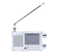 VBESTLIFE Radio de Banda Completa, Radio Portátil con Pantalla Táctil LCD de 2,8 Pulgadas, Batería de 5000 MAh, Pantalla RDS, Teclado Digital para FM LW MW SW Corta (White)