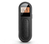VBESTLIFE Radio FM, Radio Digital Portátil de Bolsillo con Abrazadera para Cinturón y Carga USB C, para Correr, Caminar, Gimnasio, Actividades Al Aire Libre (Black)
