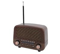 VBESTLIFE Radio Portátil Vintage Retro, Altavoz Bluetooth Radio Am FM SW con Antenas Telescópicas, Recargable, para Casa, Coche, Viaje, Camping