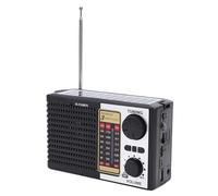 VBESTLIFE Radio Solar Portátil, Radio de Emergencia Am FM SW con Batería Recargable, Linterna LED, Carga USB, para Camping, Senderismo y Exteriores